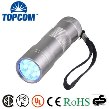 TP-7312DUV Tail-cap Switch 12 LED UV Flashlight with CE